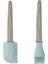 Silikon Spatula ve Pasta Fırçası Seti, Bej ve Mavi, 26 cm 1