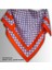 Kırmızı Eşarp Ipeksi Twill Saten Çintemani Desenli 90CMX90CM 1