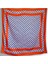 Kırmızı Eşarp Ipeksi Twill Saten Çintemani Desenli 90CMX90CM 2