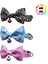 Papyonlu Kedi Boyun Tasmas 3 Lü Set Papyonlu Zilli 17-30 cm Ayarlanabilir Kedi Papyon Fiyonk 1