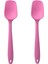 Pembe Silikon Kaşık 21CM, Renkli, Dayanıklı, Çok Amaçlı, Mutfak Gereci 1