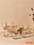 6 Adet Isıya Dayanıklı Boncuk Kulplu Çay Bardağı 250 ml 1