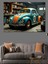 Çok Renkli Klasik Vosvos Araba Dekoratif Kanvas ve Ahşap Tablo 3