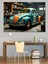 Çok Renkli Klasik Vosvos Araba Dekoratif Kanvas ve Ahşap Tablo 4