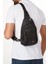 Erkek Kumaş USB Kulaklık Çıkışlı Bodybag Göğüs ve Omuz Çantası NEW172 - Siyah - Beyaz 2