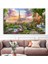 Dev Boyut Dekoratif Paris Temalı Kanvas Tablo 80X120CM Kahverengi 1