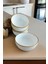 6'lı Beyaz Yaldızlı Çok Amaçlı Kase, 12 Cm, Şık ve Kullanışlı Set 2