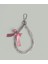 Pembe Kurdeleli Inci & Kristal Anahtarlık / Çanta Süsü 2