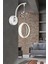 Modern 3 Renk Ledli Gümüş Aplik Avize, Şık ve Elegant Tasarım 4