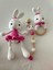 El Örgüsü Amigurumi Tavşan Seti – Pembe Elbiseli 1