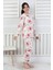 Tangled Hearts Desenli Kız Çocuk Pijama Takımı 8-13 3