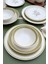 Yeşil Zeytindalı Desenli 14 cm Porselen Çorba Kasesi Seti, 6 Kişilik 4