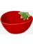Kırmızı Çilek Şeklinde Mini Seramik Kase, Şık ve Renkli Mutfak Aksesuarı 4