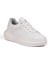 Kadın Beyaz Simli Rahat Günlük Sneaker Spor Ayakkabı 3