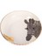 Turuncu Zebra Desenli 17 cm Seramik Kase, Şık ve Kullanışlı Mutfak Aksesuarı 3