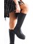 Mıra Bağcıksız Fermuarlı Ortopedik Taban Kadın Çizme St - Siyah 3