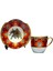 4 Parça 2 Kişilik Porselen Türk Kahvesi Fincan Takımı Elf Serisi 1