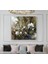 |metal Çerçeveli Kanvas Tablo Yeşil Renkler Çiçek Modeli |ckkare 1