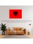 Arnavutluk Ülke Bayrağı 45X30CM Duvar Tablosu Çerçevesiz Pvc Tablo 2