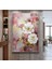 |pembe Gold Çiçek Desen ( CKD-136) |çerçeveli Kanvas Tablo Ckdikey 2