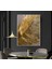 | Gold Yaprak Model ( CKD-089) |çerçeveli Kanvas Tablo Ckdikey 2