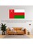 Umman Ülke Bayrağı 45X26CM Duvar Tablosu Çerçevesiz Pvc Tablo 2