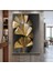 | Gold Bohem Yaprak Model ( CKD-090) |çerçeveli Kanvas Tablo Ckdikey 1