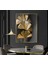 | Gold Bohem Yaprak Model ( CKD-090) |çerçeveli Kanvas Tablo Ckdikey 2