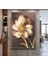 |krem Gold Çiçek Modeli ( CKD-095) |çerçeveli Kanvas Tablo Ckdikey 1