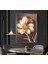 |krem Gold Çiçek Modeli ( CKD-095) |çerçeveli Kanvas Tablo Ckdikey 2