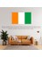 Fildişi Sahili Ülke Bayrağı 45X30CM Duvar Tablosu Çerçevesiz Pvc Tablo 2