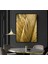 |gold Yaprak Modeli ( CKD-023) |çerçeveli Kanvas Tablo Ckdikey 1