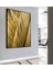 |gold Yaprak Modeli ( CKD-023) |çerçeveli Kanvas Tablo Ckdikey 3