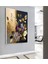 |gold Mürdüm Çiçek Modeli ( CKD-076 ) |çerçeveli Kanvas Tablo Ckdikey 3