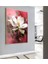 |pembe Beyaz Çiçek Modeli ( CKD-131) |çerçeveli Kanvas Tablo Ckdikey 1