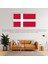 Danimarka Ülke Bayrağı 40X30CM Duvar Tablosu Çerçevesiz Pvc Tablo 2