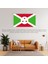 Burundi Ülke Bayrağı 45X27CM Duvar Tablosu Çerçevesiz Pvc Tablo 2