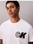 Ck LV04RC835G Ss 20S Ck Sport Logo Graphıc Tee Erkek Tshirt 5