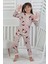 Leopar Desenli Minnie Mouse Kız Çocuk Pijama Takımı 2