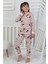 Leopar Desenli Minnie Mouse Kız Çocuk Pijama Takımı 3