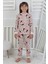 Leopar Desenli Minnie Mouse Kız Çocuk Pijama Takımı 5