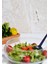 Beyaz 30 cm Cam Salata ve Meyve Kasesi, Şık ve Kullanışlı Yemek Kabı 2