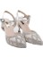 PS-33350 8,5 cm Topuklu Kadın Taşlı Arkası Açık Stiletto Abiye Ayakkabı 2