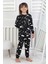 Cute Dreams Pattern Uzun Kollu Kız Çocuk Pijama Takımı 5