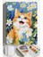 Sayılarla Boyama Çerçeveli Hobi Seti Numaralı Tuval Fırça Boya Dahil Kasnaklı 40X50 cm Gülümseyen Kedi 1