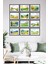 Beyaz 12 Parça Mdf Watercolor Tablo Seti, Şık ve Modern Duvar Dekoru. 1