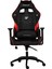 / Rio Terletmez Kısmi Derili Kadife Kumaş Kırmızı Siyah Gaming Oyuncu Koltuğu / 120 kg Taşır 1