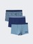 Lcw Kids Mavi Baskılı Erkek Çocuk Boxer 3'lü 1