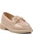 Bej Rugan Kadın Günlük Loafer Ayakkabı 3