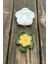 Beyaz Lotus Çiçek Silikon Mum Kalıbı, 4'lü Set, Yaratıcı ve Şık Tasarım 4